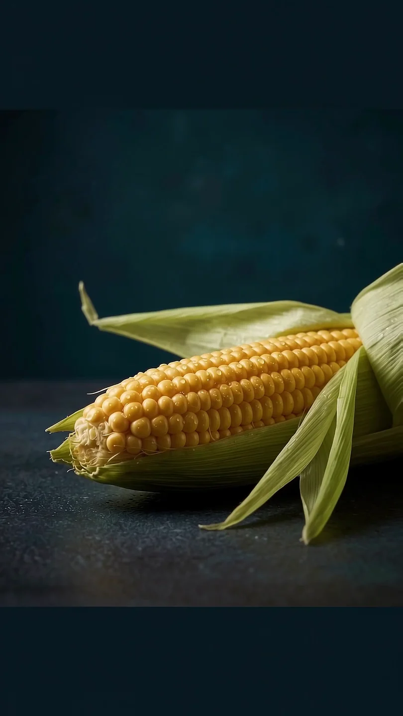 Sweet corn kernels burst off the cob, freeze and pour into an INDO FRESCO pack as you scroll